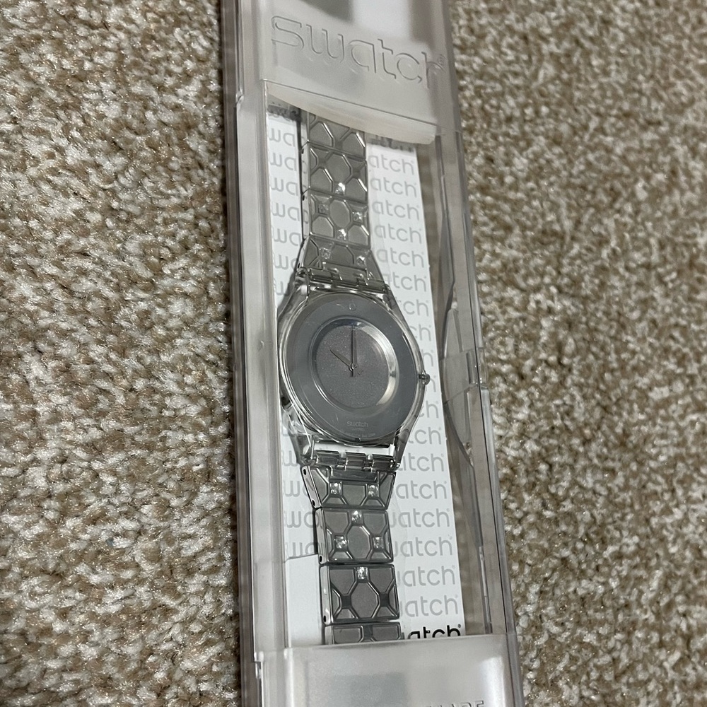 Swatch silver watch